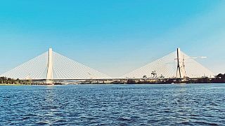 Photos: Ugandans celebrate iconic cable-stay bridge over River Nile