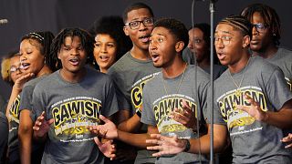 Student gospel singers take stage at New Orleans festival known for celebrity acts