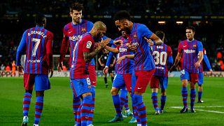 Europa League: Eyes on Aubameyang as Barcelona face Galatasaray in 2nd leg tie