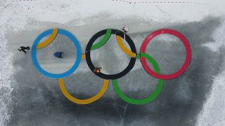 Finnish inventor builds ice carousels in the shape of Olympic rings ahead The Winter Games