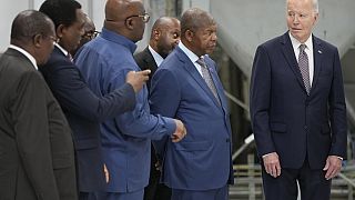 Biden, Lourenço, Tshisekedi tour Lobito port 