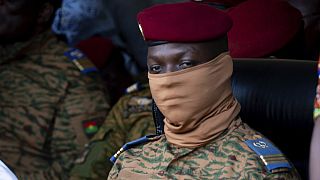 Thousands of people rally in support of Burkina Faso's transitional president