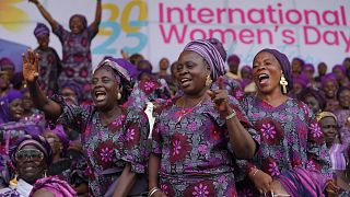 Women rally for equality in Lagos on International Women's Day