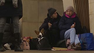 Ukrainians shelter in Kyiv metro amid Russia threat