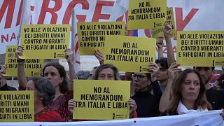 Protests against migration agreement between Libya and Italy