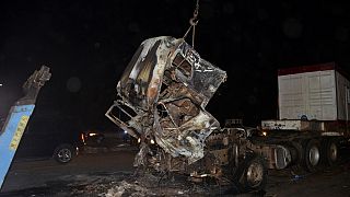 Trailer crash in Nigeria kills at least 6 in fiery collision