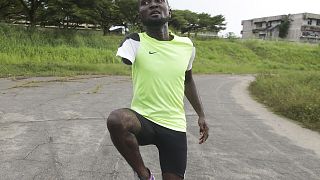 Old bikes, wooden stools: Gabon Paralympic athletes 'make do'